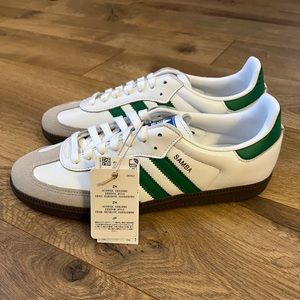 Adidas Sambas Green / White (New without box)
